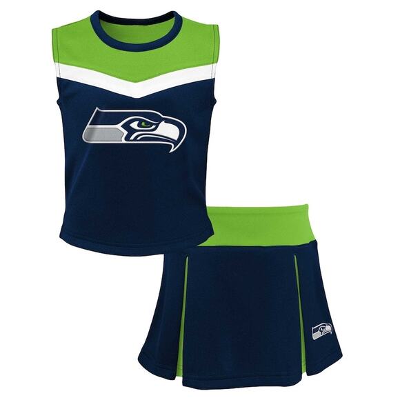 NFL Seattle Seahawks Cheerleader Jersey Outfit - Size Youth Large - Picture 1 of 6